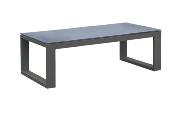 Table basse de jardin noir en aluminium, BELLY